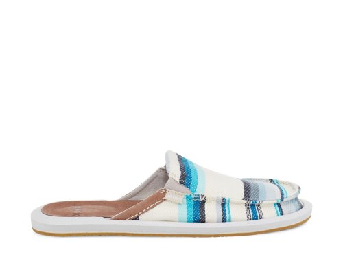 Claquette Sanuk You Got My Back Blanket Sustainable Slip-on Femme - Bleu PXGARE812